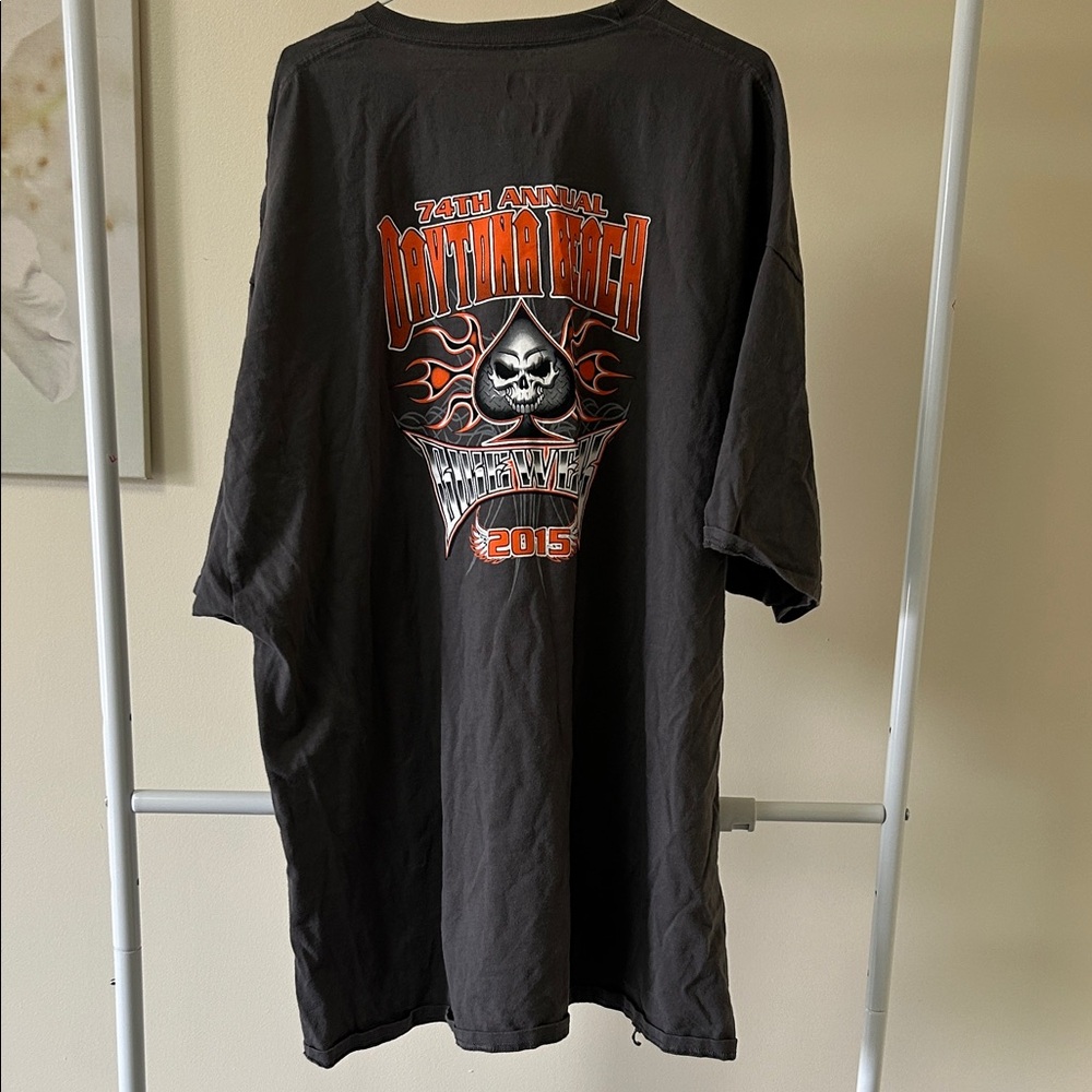 Hanes Black Daytona Bike Week 2024 Graphic Men's T-Shirt